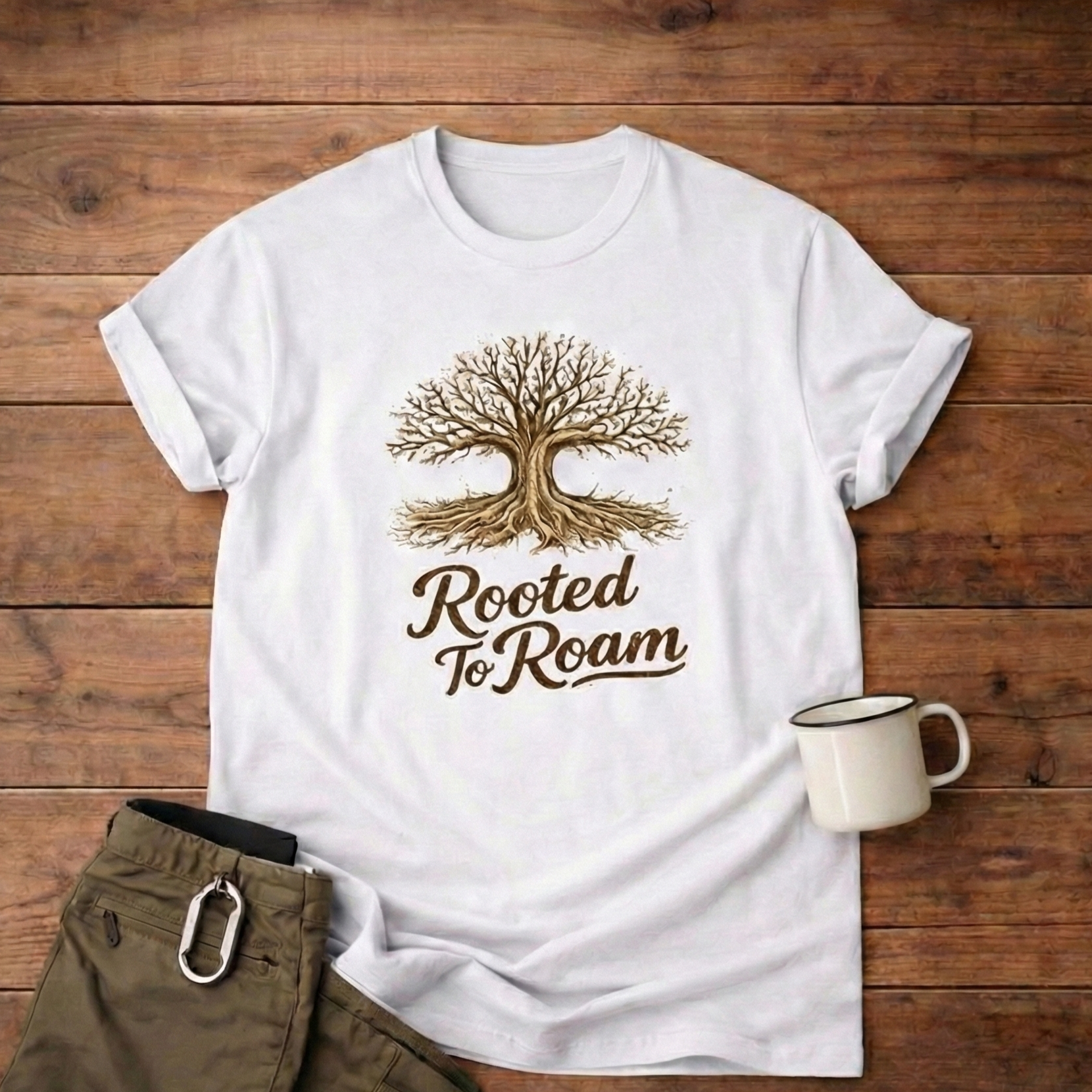 Rooted to Roam Tree of Life  T-Shirt