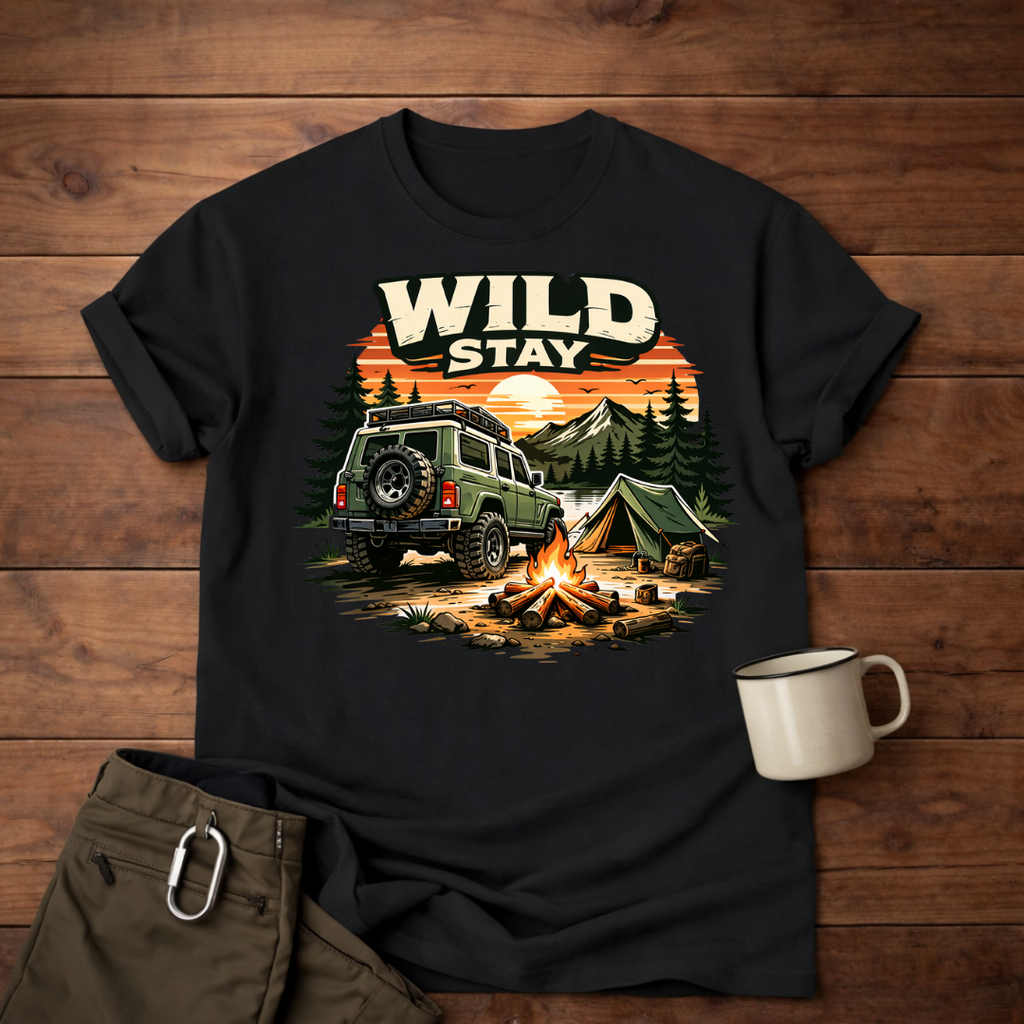 Wild Stay Camping T-Shirt