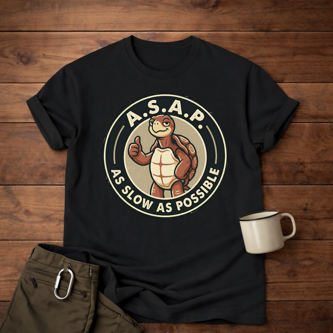 A.S.A.P. 'As Slow As Possible' Turtle T-Shirt