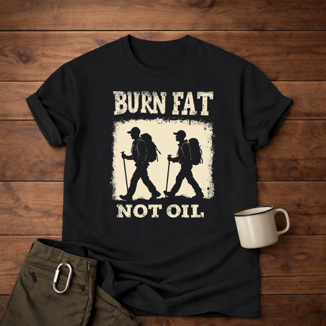 Burn Fat Not Oil Hiking T-Shirt