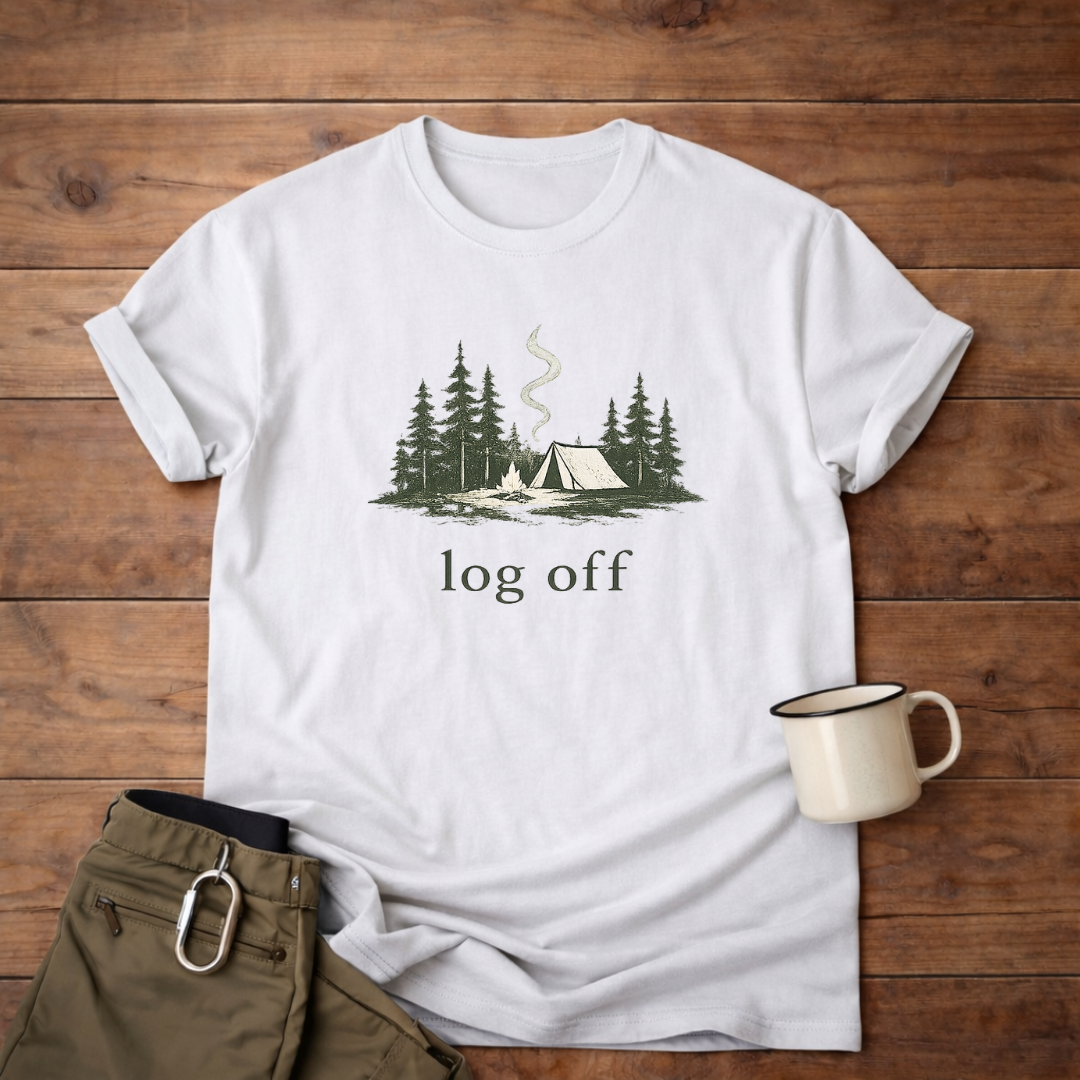 Campfire log off T-Shirt