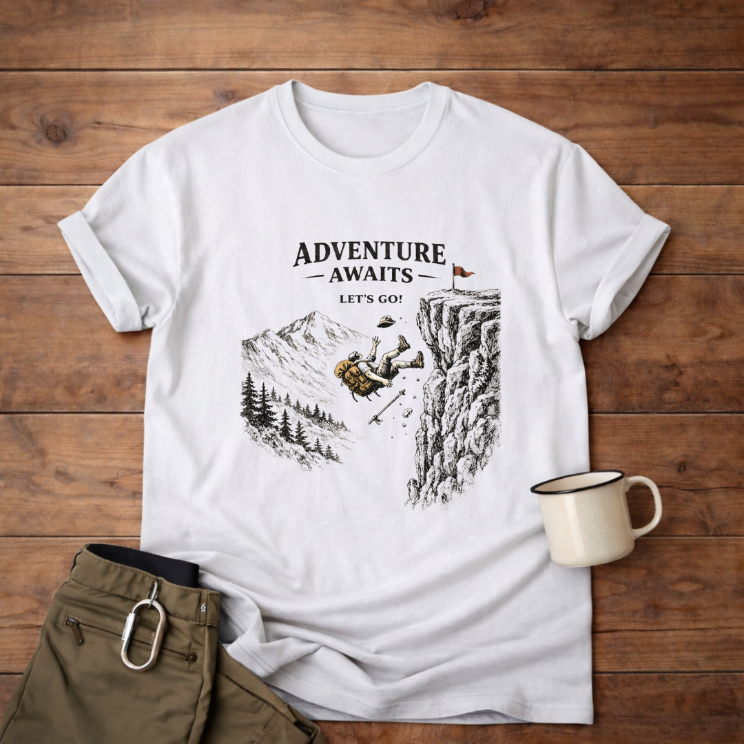 Adventure Awaits Climber T-Shirt