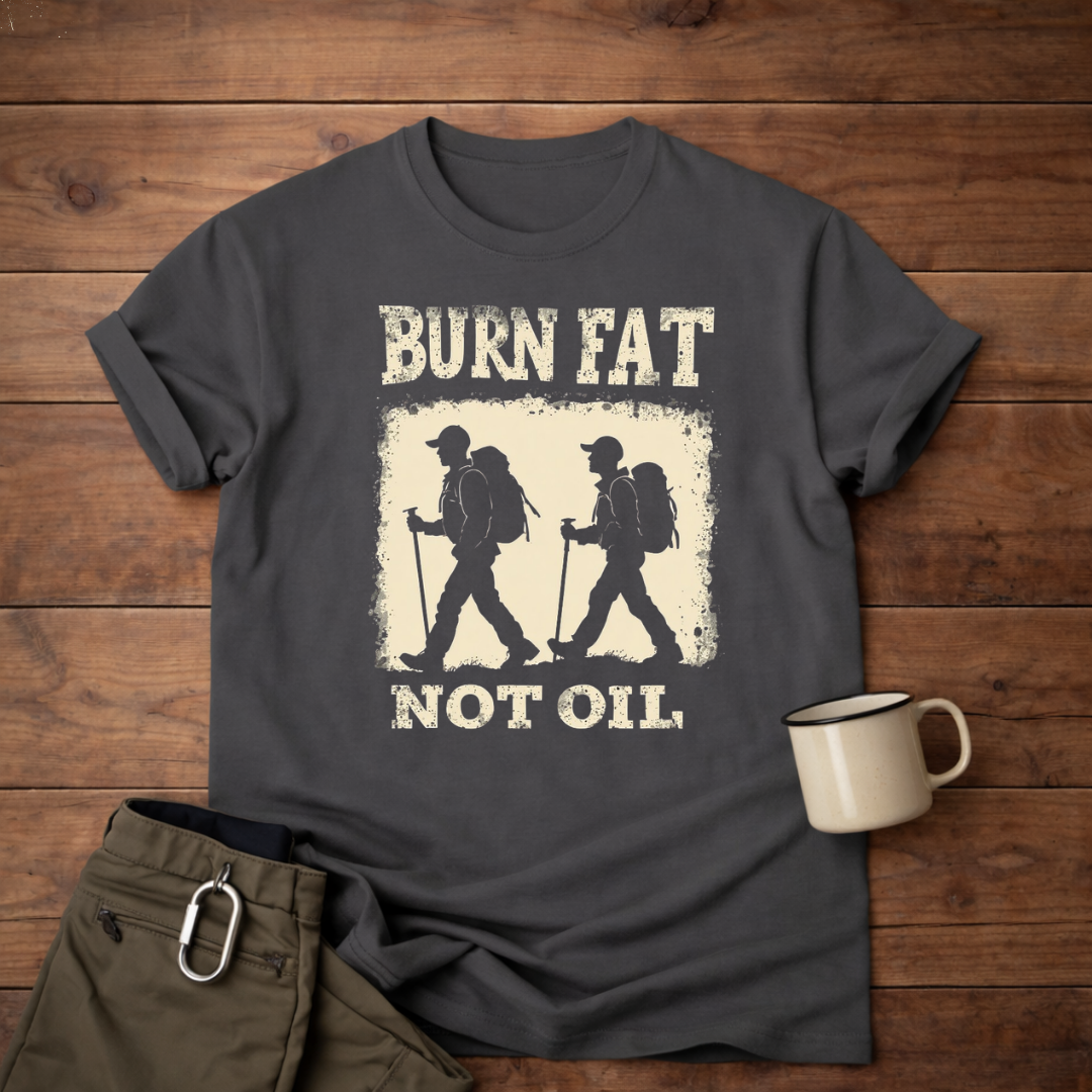 Burn Fat Not Oil Hiking T-Shirt