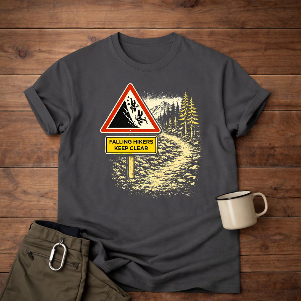 Falling Hikers Keep Clear T-Shirt
