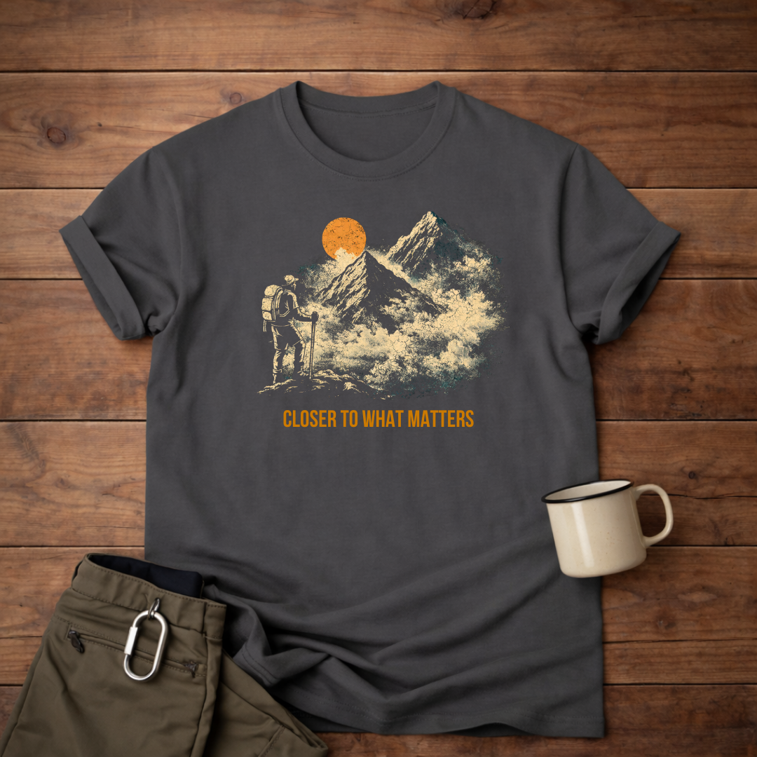 Closer to What Matters Mountain T-Shirt