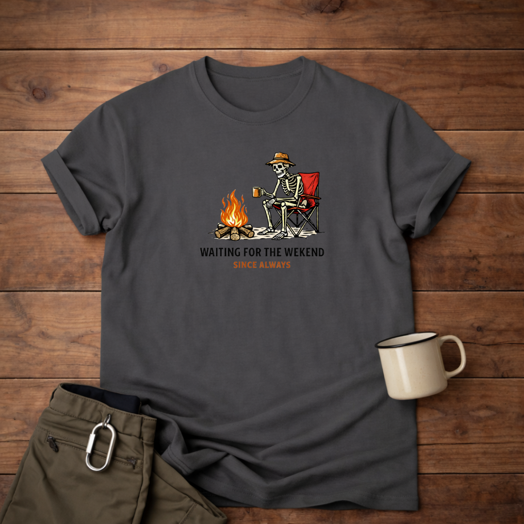 Waiting for the Weekend Camping T-Shirt