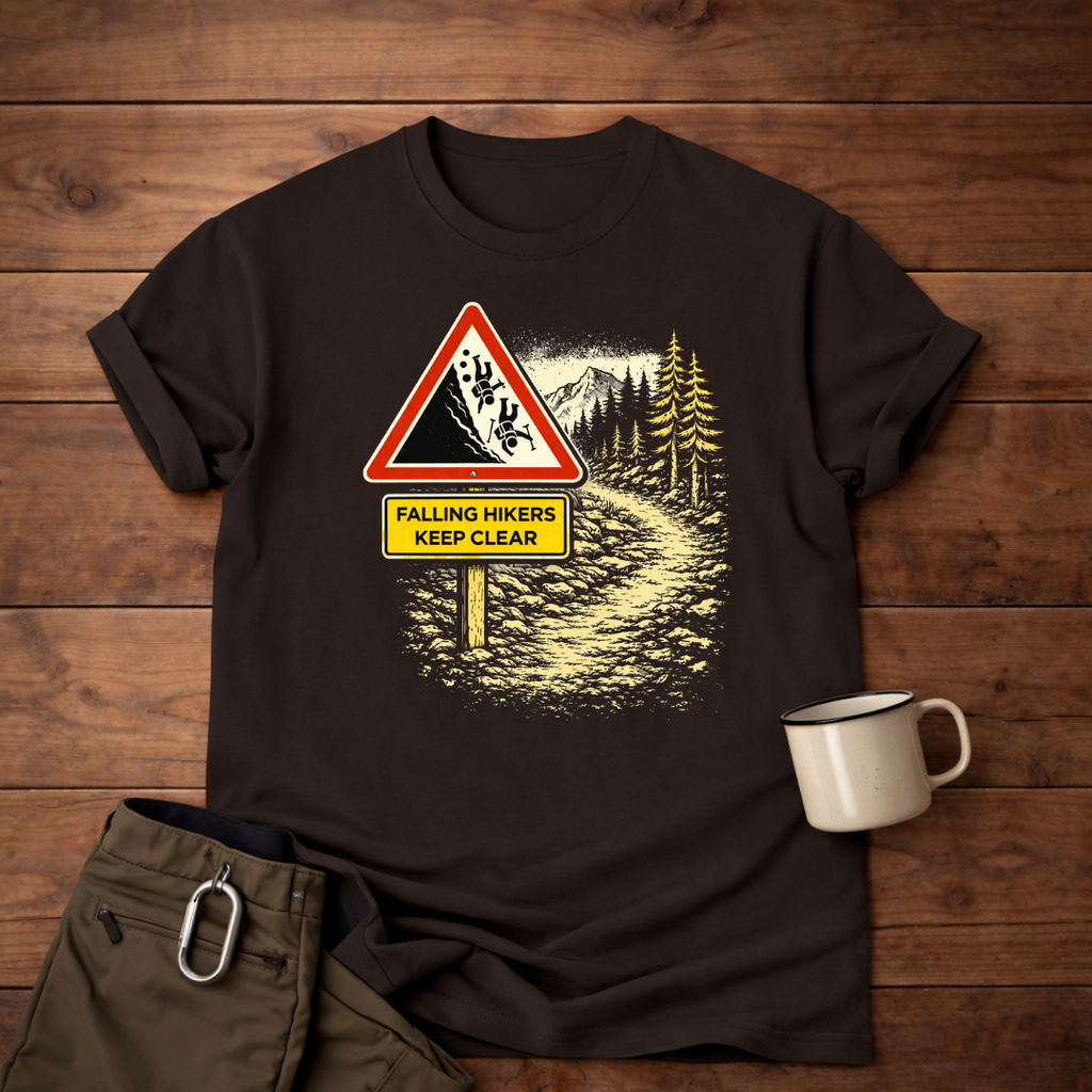 Falling Hikers Keep Clear T-Shirt