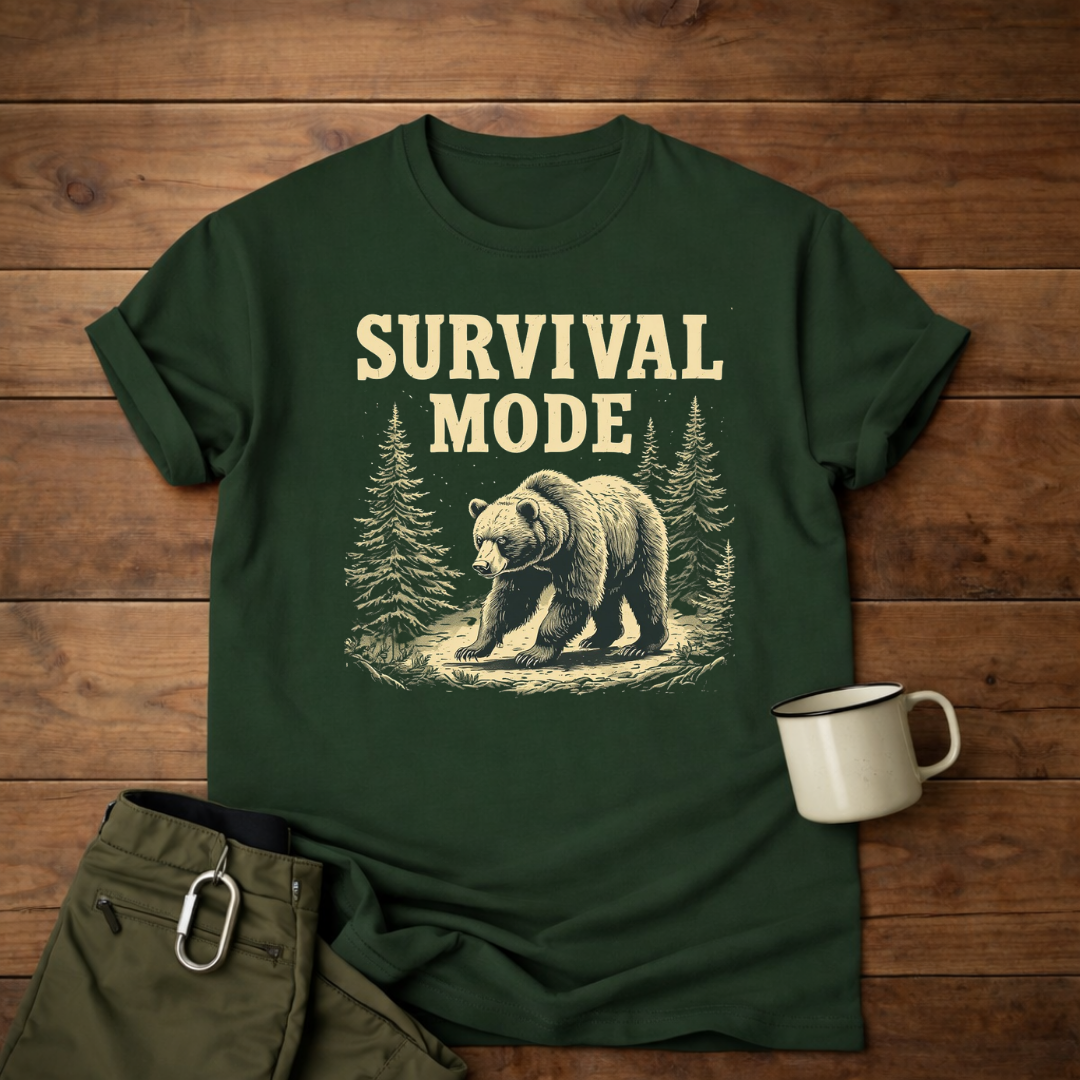 Survival Mode Bear T-Shirt
