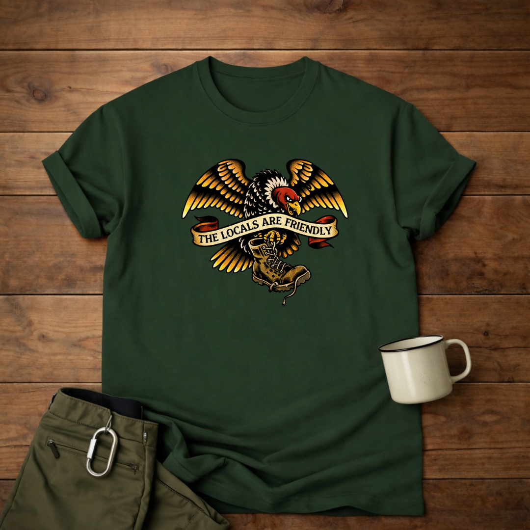 The Locals Are Friendly Eagle T-Shirt