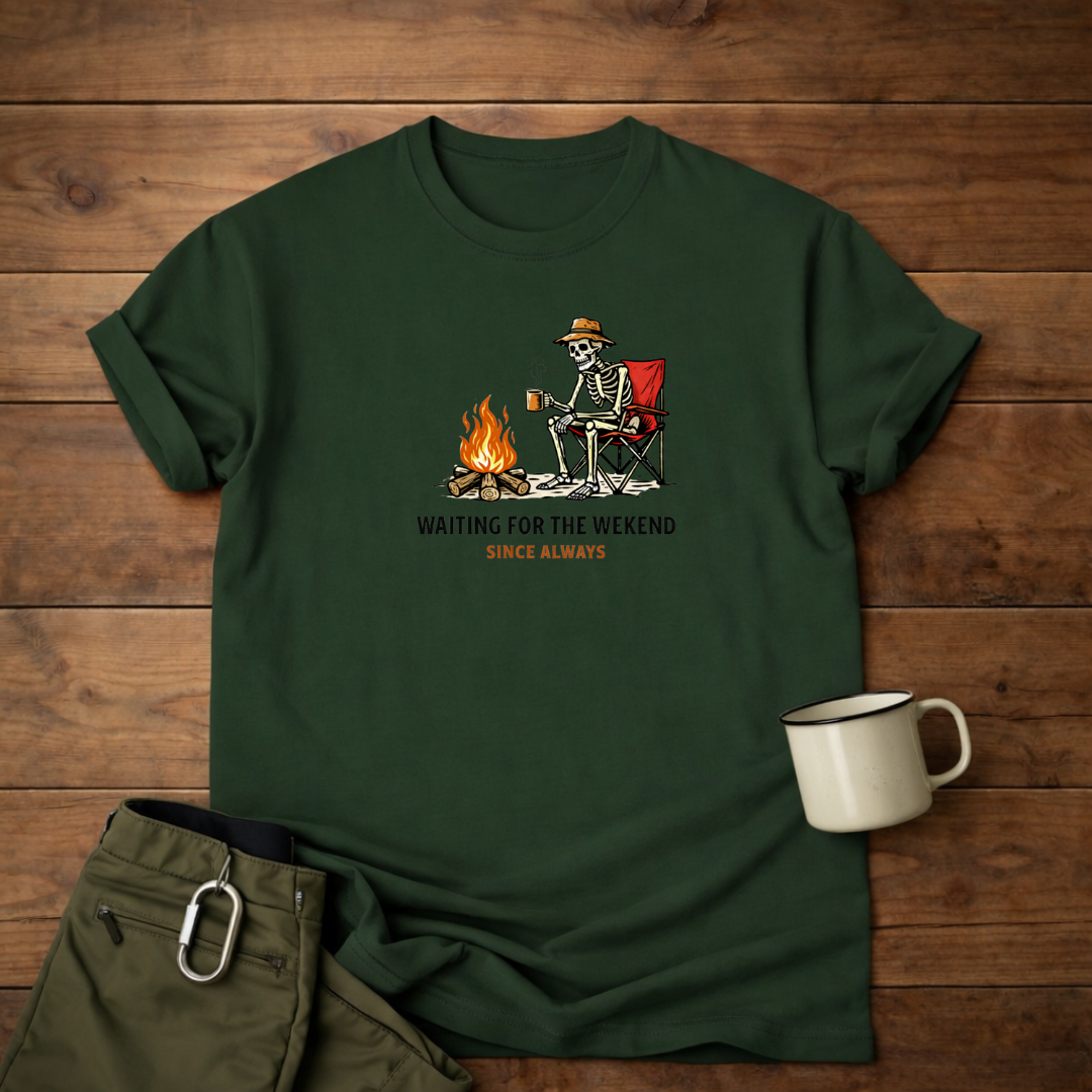 Waiting for the Weekend Camping T-Shirt