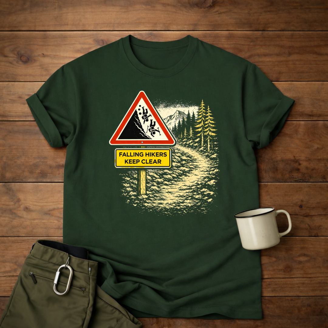 Falling Hikers Keep Clear T-Shirt