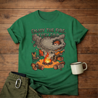 Camping T-Shirt — "Enjoy the Fire, They Said" Funny Campfire Graphic Tee