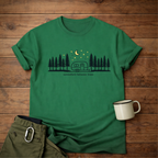 Somewhere Between Trees Camping T-Shirt