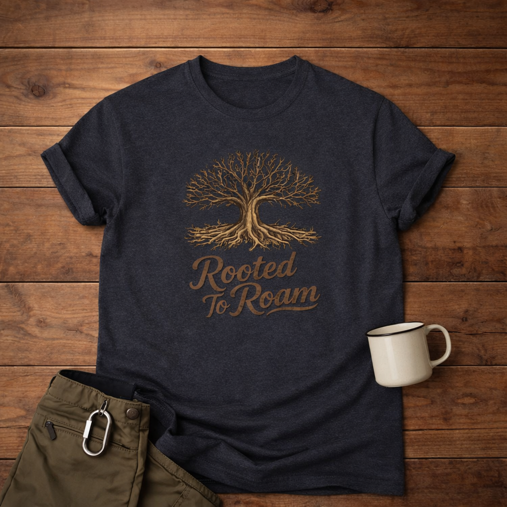Rooted to Roam Tree of Life  T-Shirt