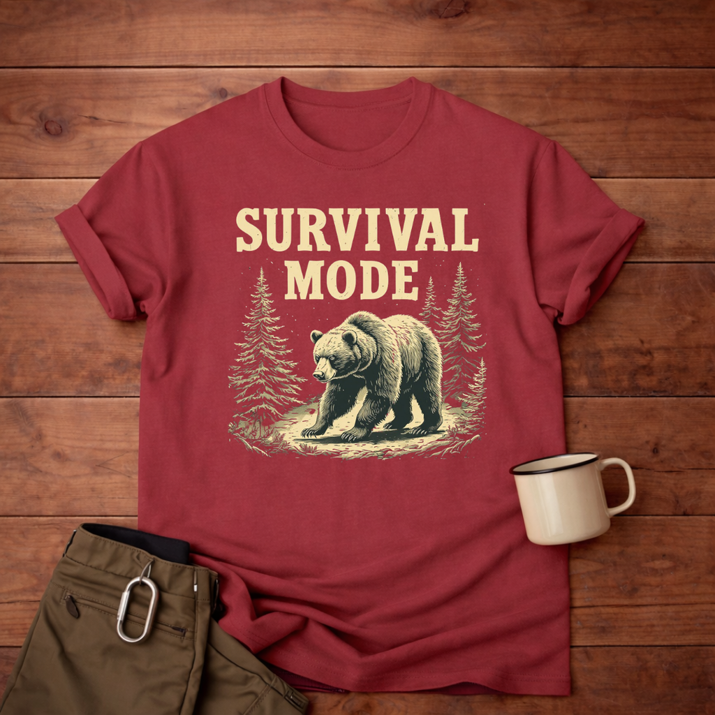 Survival Mode Bear T-Shirt