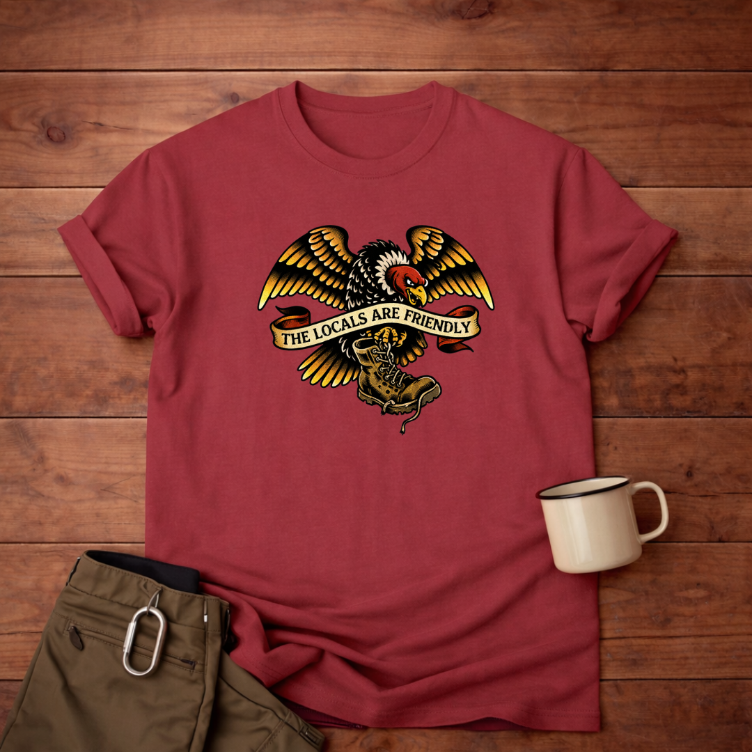 The Locals Are Friendly Eagle T-Shirt