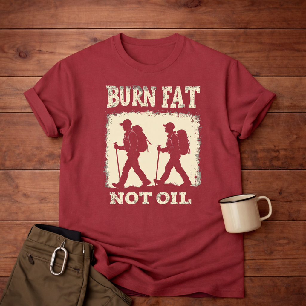 Burn Fat Not Oil Hiking T-Shirt