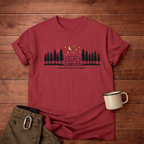Somewhere Between Trees Camping T-Shirt