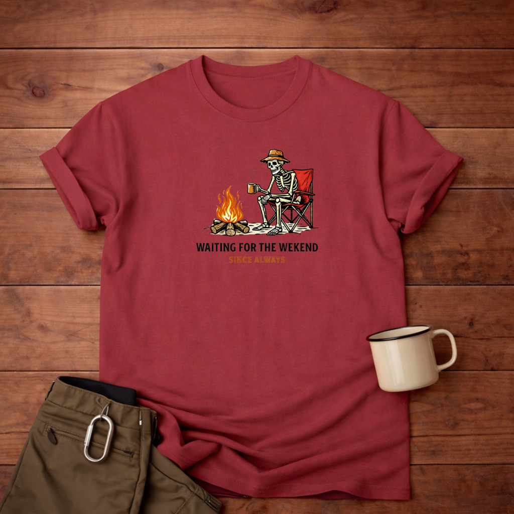 Waiting for the Weekend Camping T-Shirt