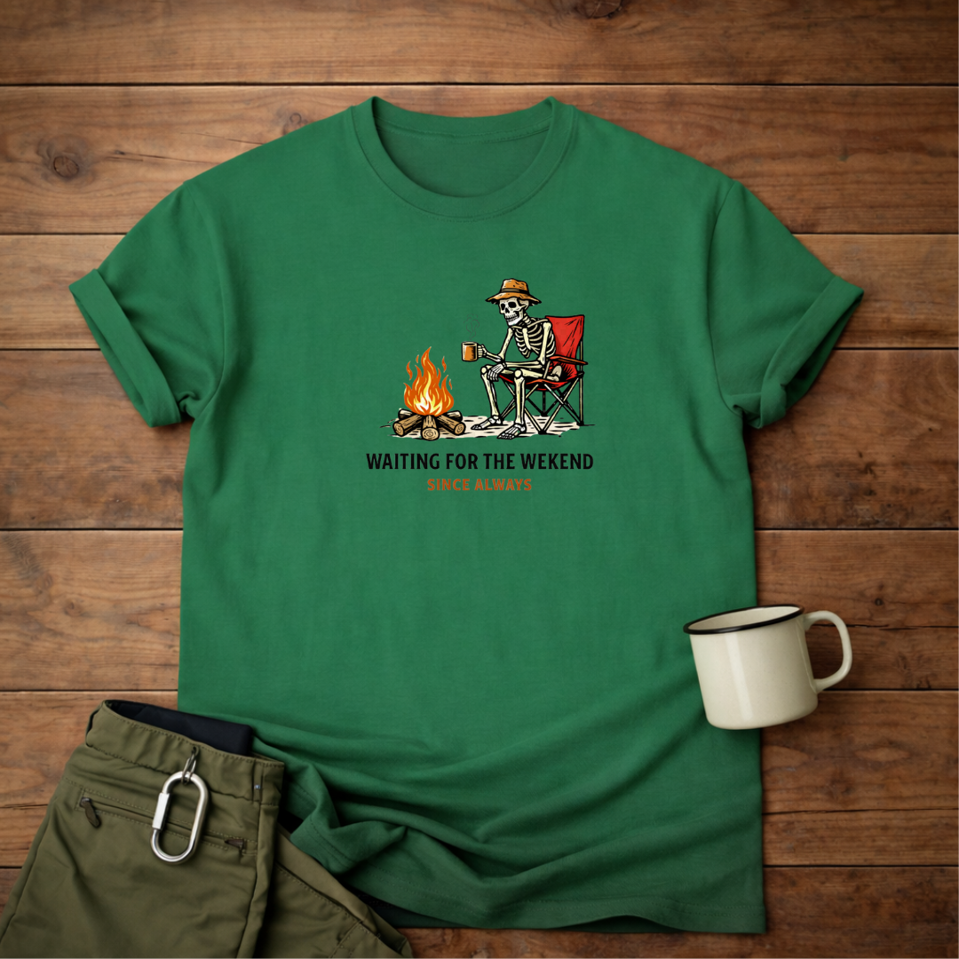 Waiting for the Weekend Camping T-Shirt