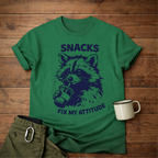 Snacks Fix My Attitude Raccoon T-Shirt