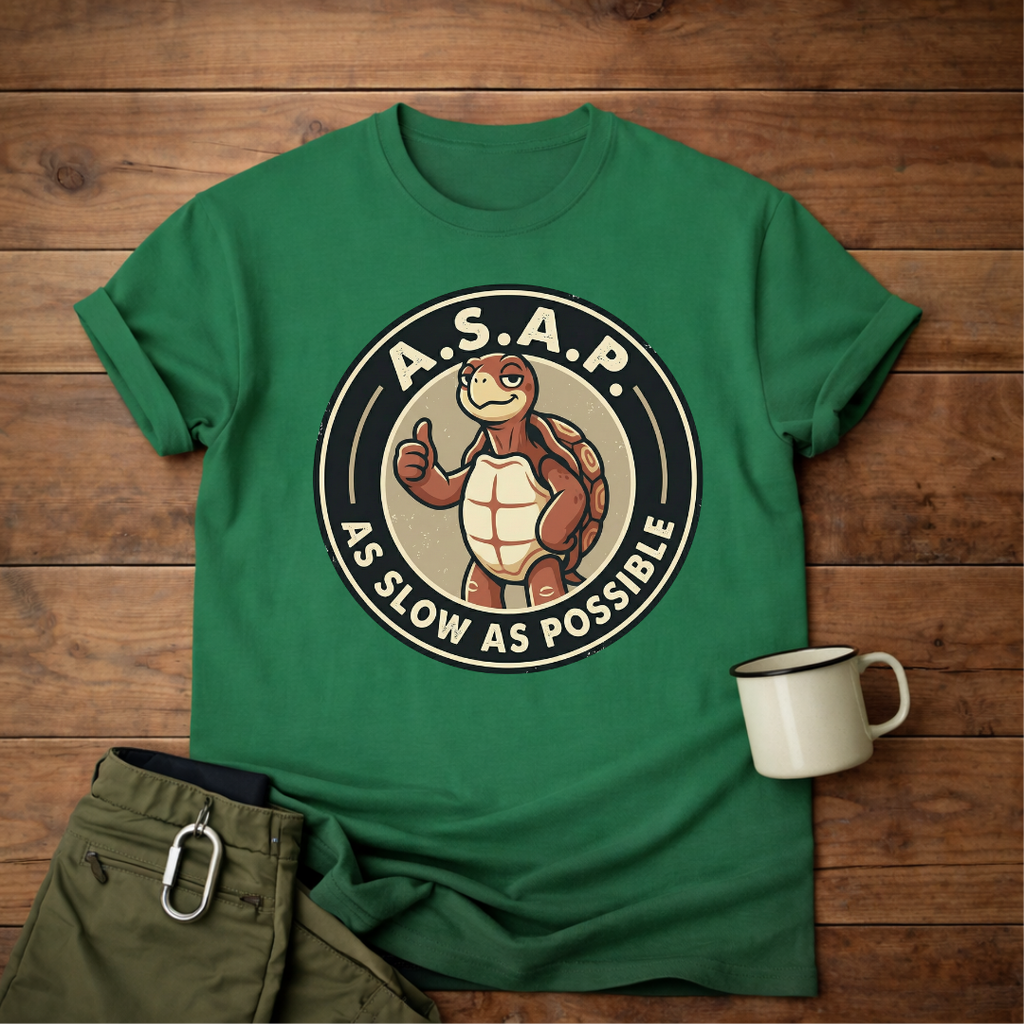 A.S.A.P. 'As Slow As Possible' Turtle T-Shirt