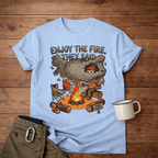Camping T-Shirt — "Enjoy the Fire, They Said" Funny Campfire Graphic Tee