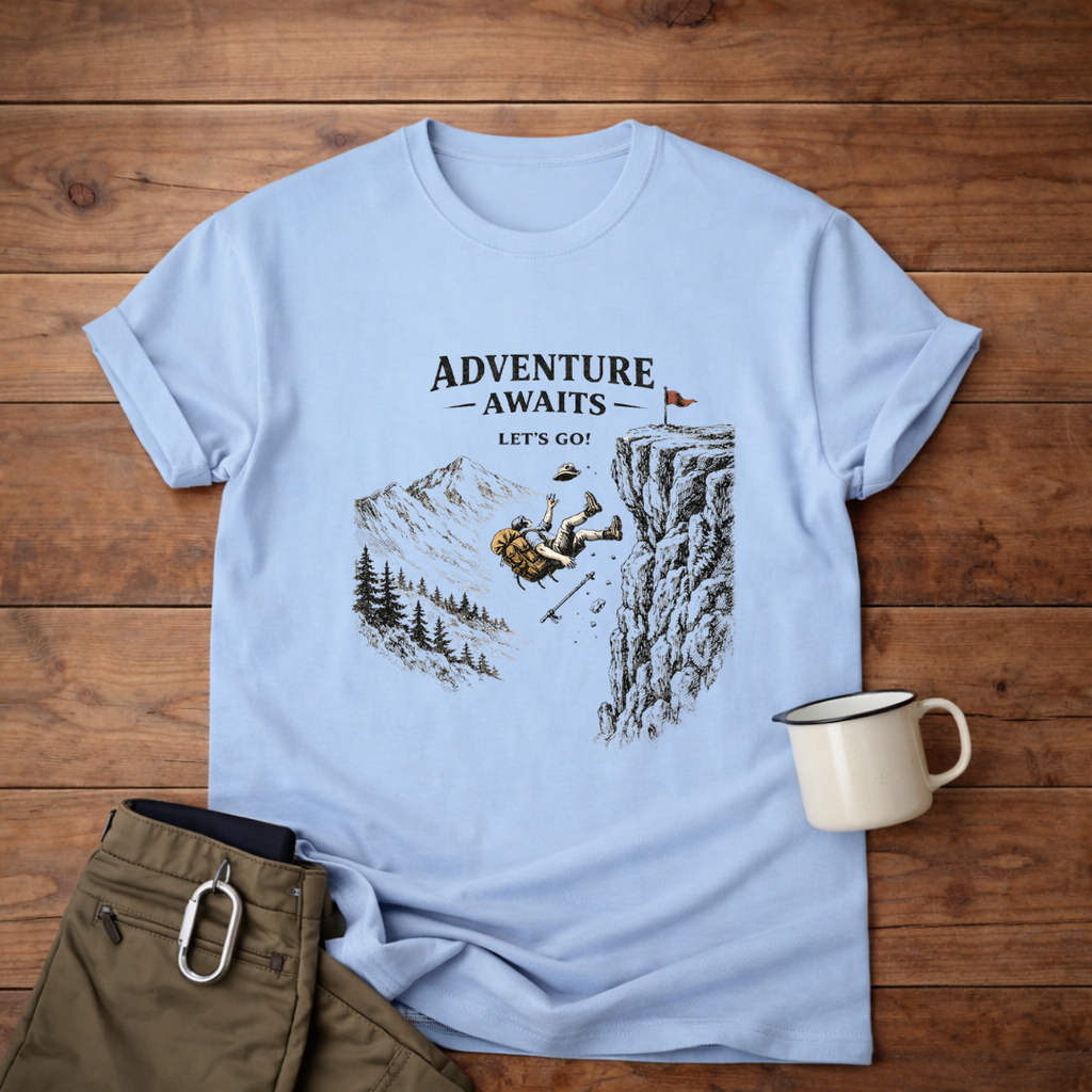 Adventure Awaits Climber T-Shirt