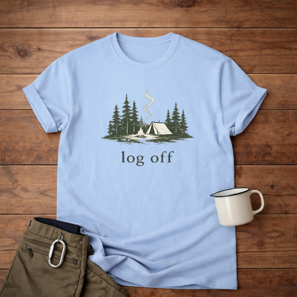 Campfire log off T-Shirt