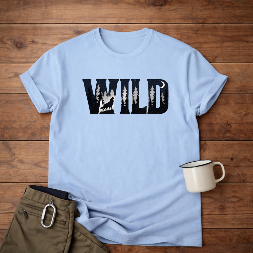 WILD Typography T‑Shirt