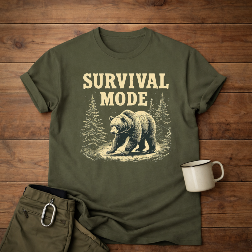 Survival Mode Bear T-Shirt