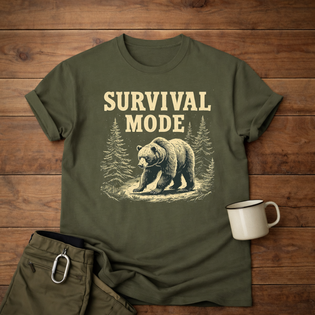 Survival Mode Bear T-Shirt