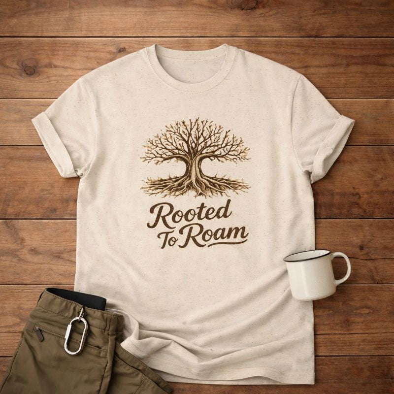 Rooted to Roam Tree of Life  T-Shirt