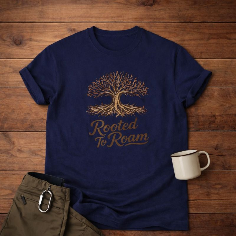 Rooted to Roam Tree of Life  T-Shirt