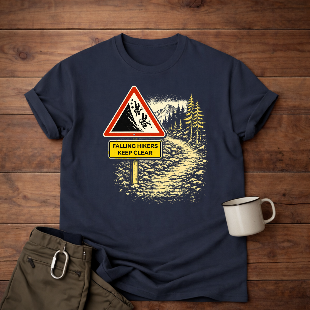 Falling Hikers Keep Clear T-Shirt