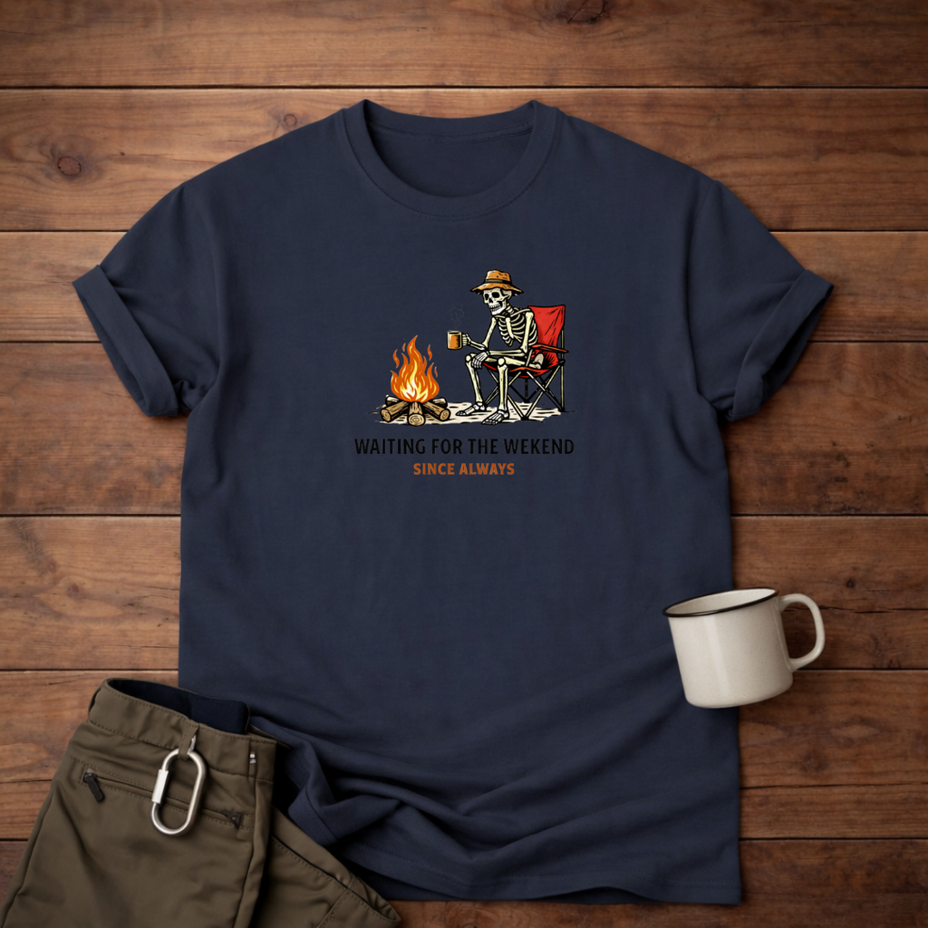 Waiting for the Weekend Camping T-Shirt