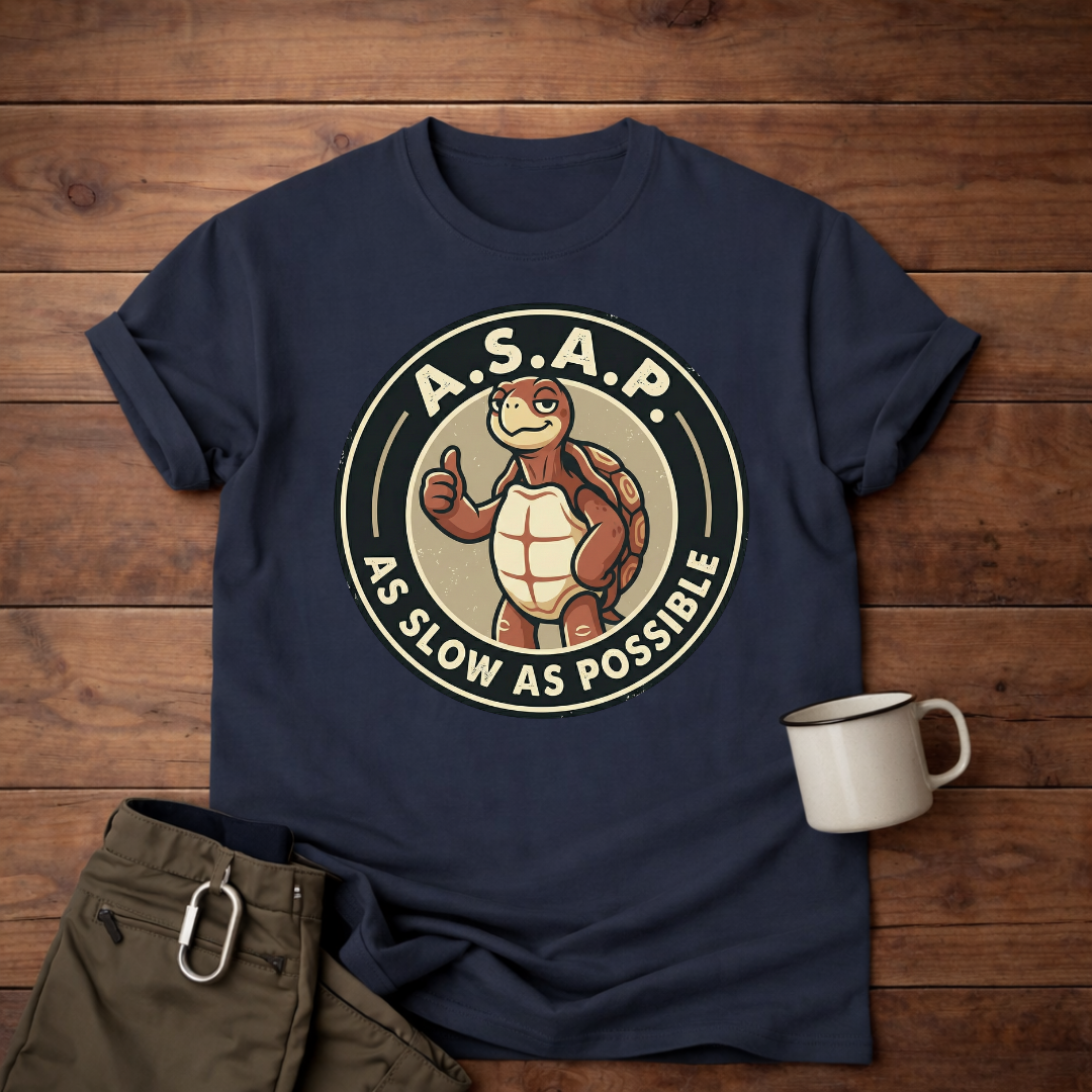 A.S.A.P. 'As Slow As Possible' Turtle T-Shirt
