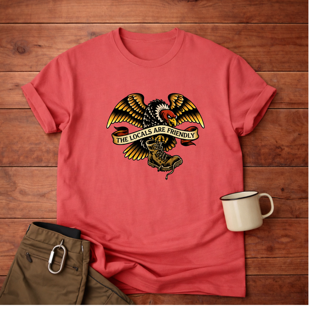 The Locals Are Friendly Eagle T-Shirt