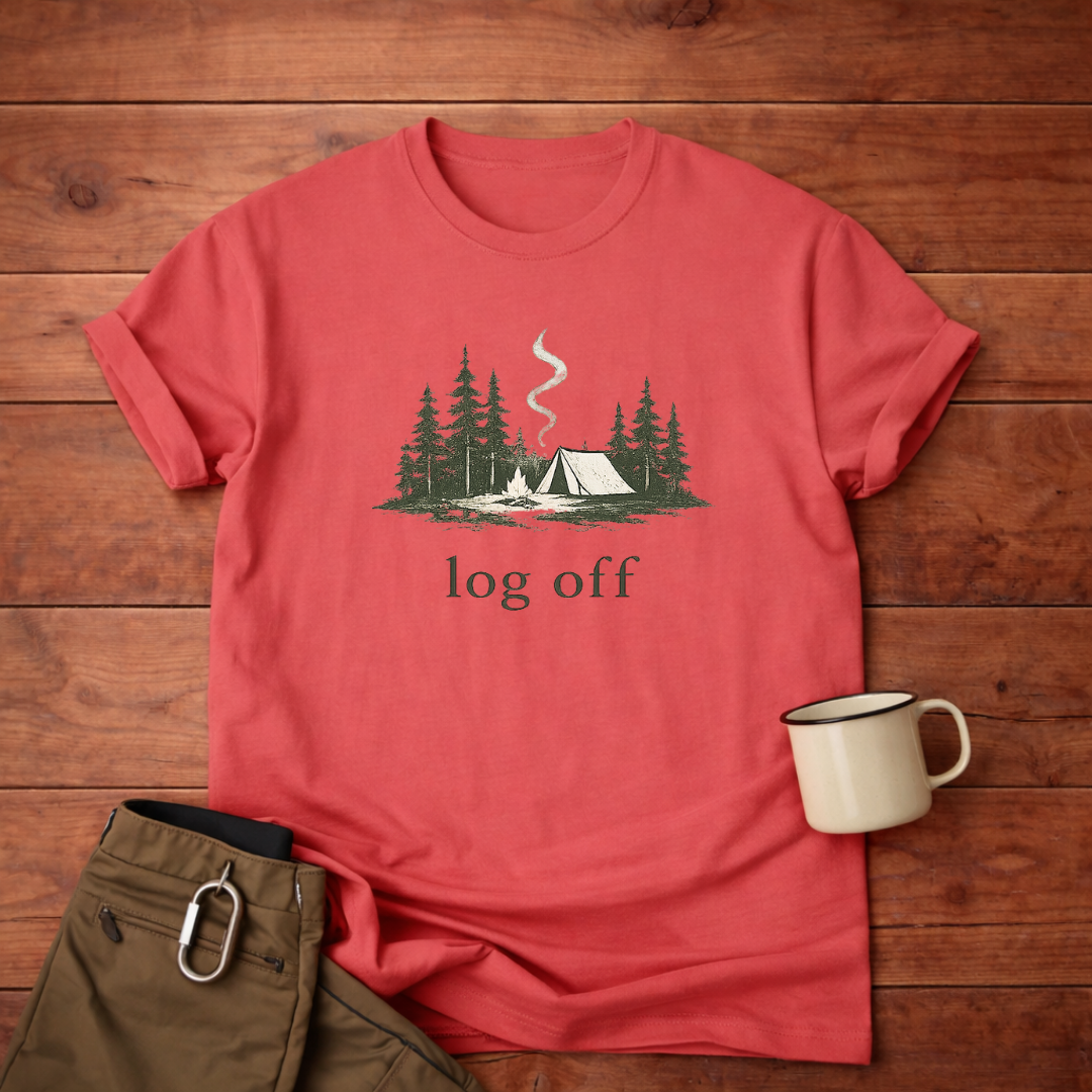 Campfire log off T-Shirt