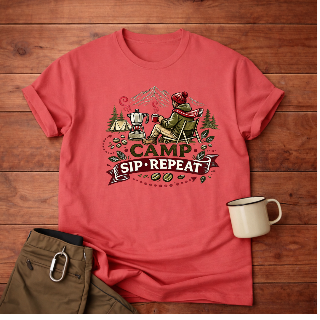 Camp Sip Repeat T-Shirt