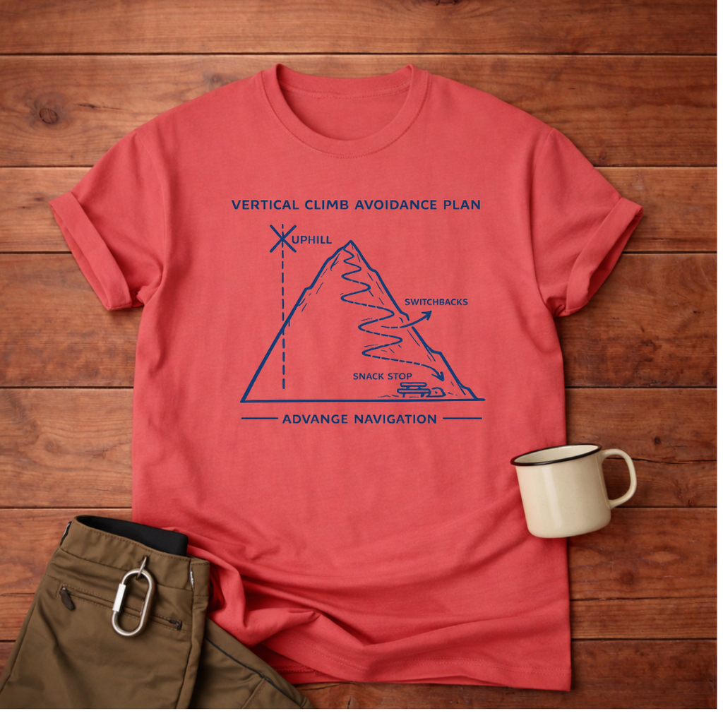 Climbing Route Diagram T-Shirt