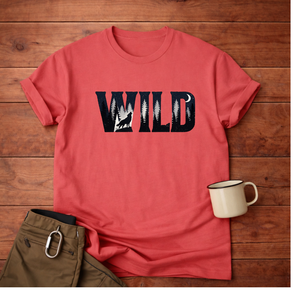 WILD Typography T‑Shirt