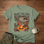 Camping T-Shirt — "Enjoy the Fire, They Said" Funny Campfire Graphic Tee