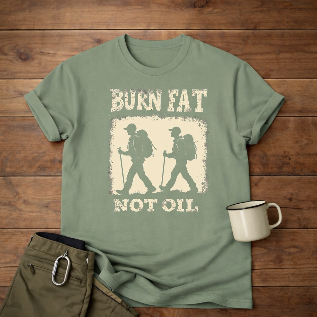 Burn Fat Not Oil Hiking T-Shirt