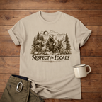 Respect the Locals Bear T-Shirt — Wildlife Conservation Graphic Tee