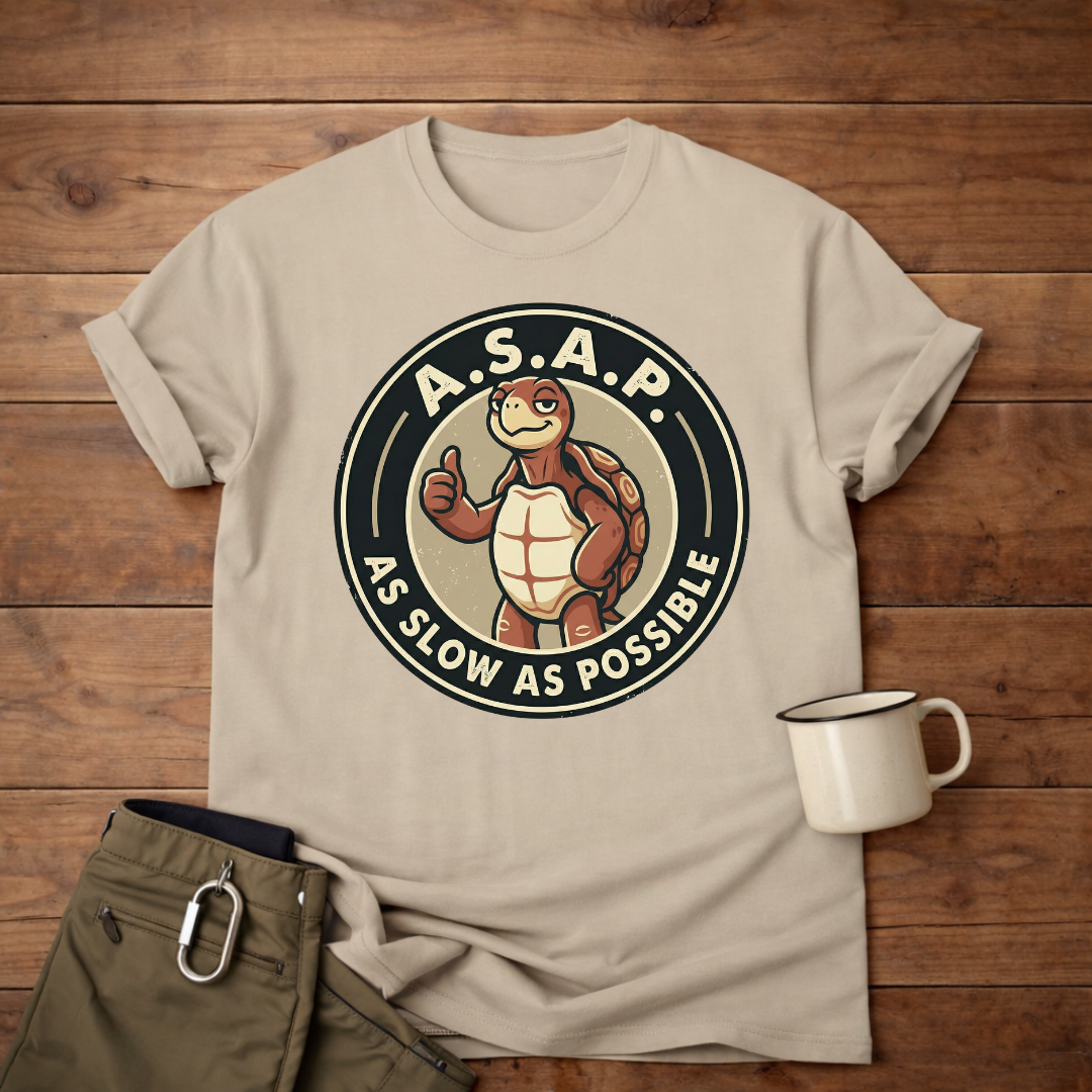 A.S.A.P. 'As Slow As Possible' Turtle T-Shirt