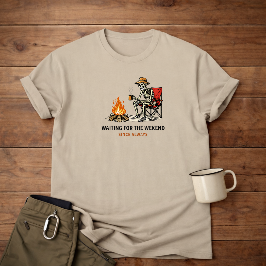 Waiting for the Weekend Camping T-Shirt