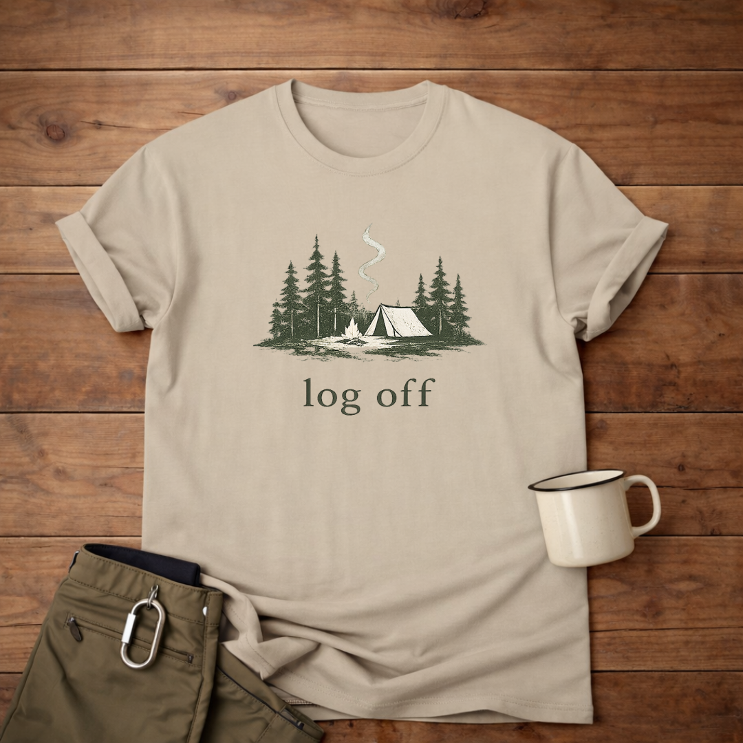 Campfire log off T-Shirt
