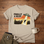 Finally A Relief Retro UFO T-Shirt