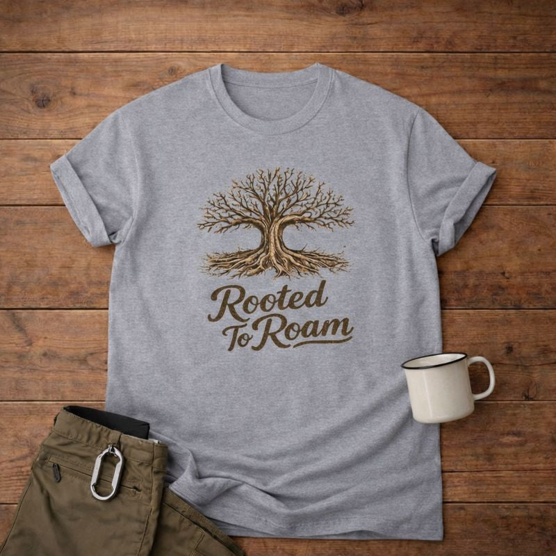 Rooted to Roam Tree of Life  T-Shirt